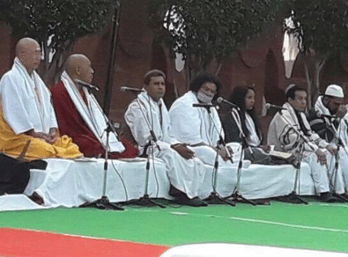 All Releigion Prayer at Gandhi Smriti