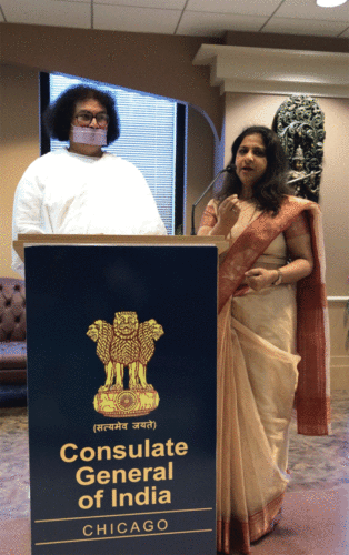 At Consulate General of India, Chicago