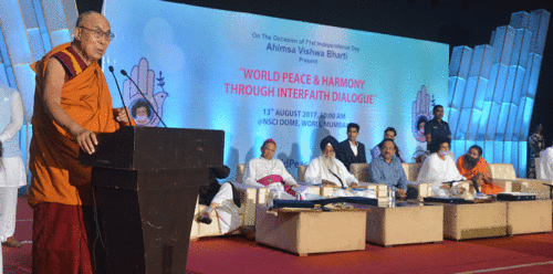 HH Dalai Lama at World Peace Conclave
