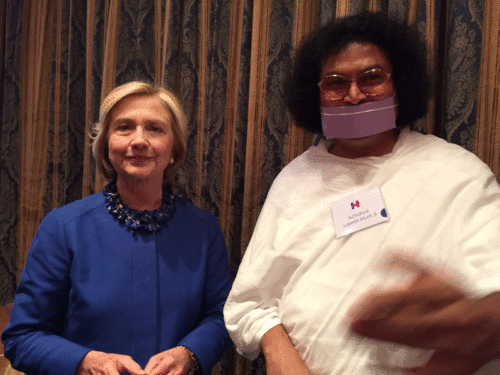 Hillary Clinton meets Acharya Lokesh