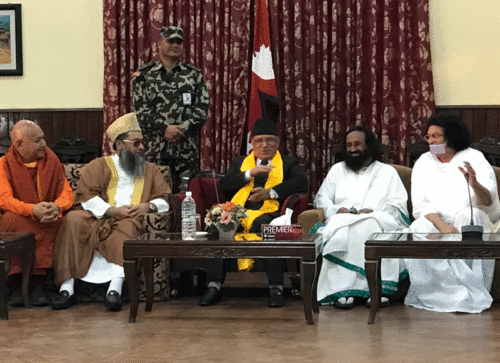 Inter faith talks with Nepal PM